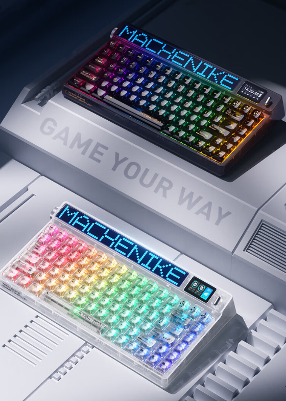 机械师KT84机械键盘：双屏新宠，打字游戏新体验