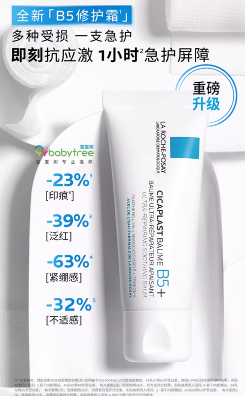 理肤泉B5修护霜：你的肌肤守护神，1小时急护屏障！