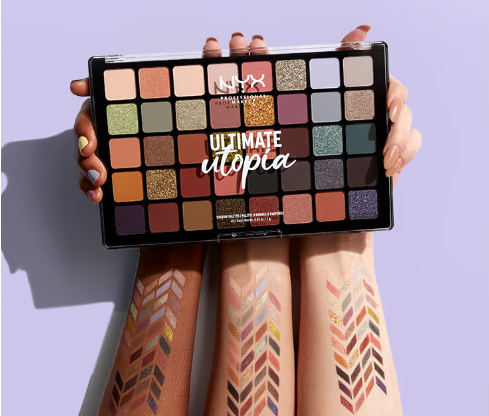 NYX乌托邦40色眼影盘：多彩妆容的一盒之选