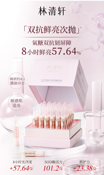 焕颜光透，林清轩次抛精华——你的肌肤秘密武器！